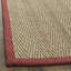 Tapis en lattes de bambou / brun / brun clair / rouge-374585670
