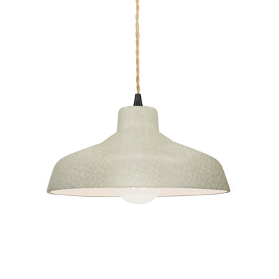 Luminaire suspendu en forme de dôme à 1 lumière Gela