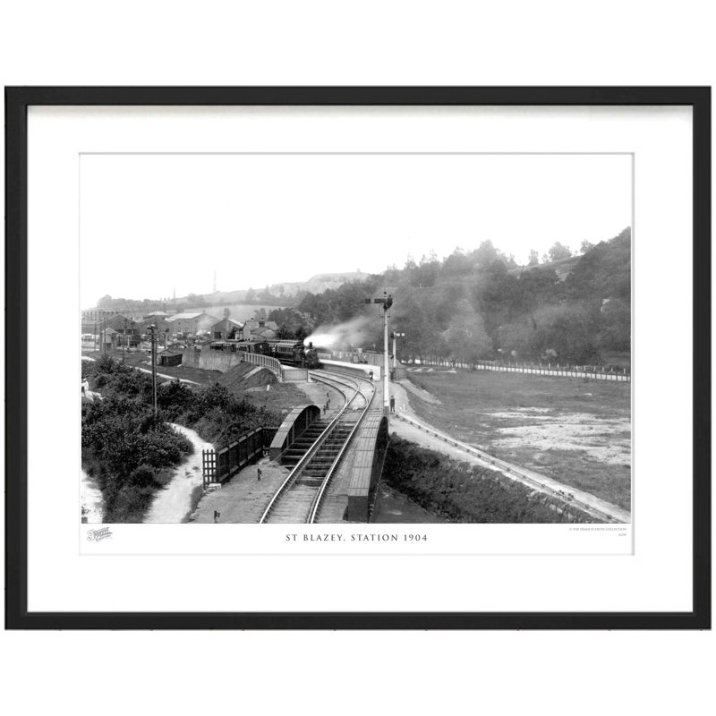 St Blazey, Station 1904 by Francis Frith - Single Picture Frame Print, 45cm H x 60cm W