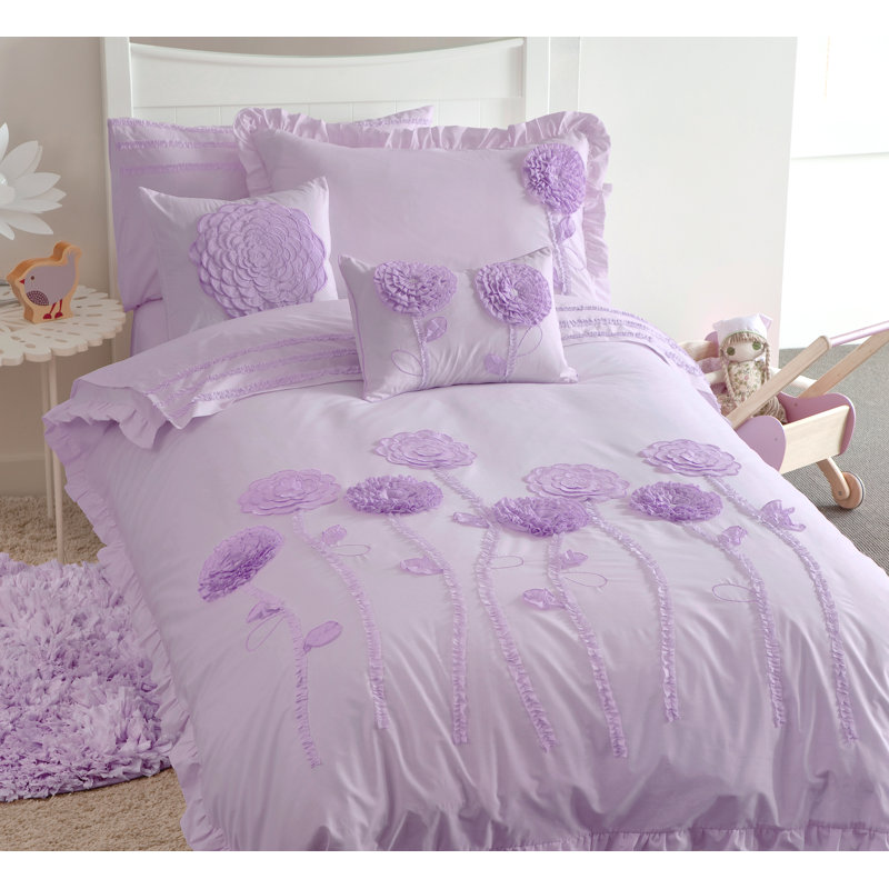 Coussin lilas Floret