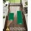 Ensemble de 2 tapis de cuisine anti-fatigue, noir crème