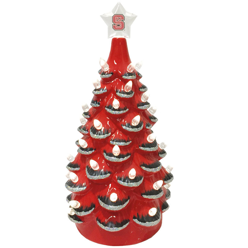 Arbre en céramique NCAA College Spirit, Nc State Wolfpack