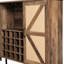 Oak Wine Cabinet With Extra Large Interior Space And Glass Holder 3d Printed Look Adjustable Rack