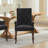 Elegant Tufted Upholstered Chenille Fabric Accent Dining Chair With Curved Solid Wood Legs For Dining And Leisure Spaces-1743650713