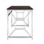 Bureau en MDF / chrome brun