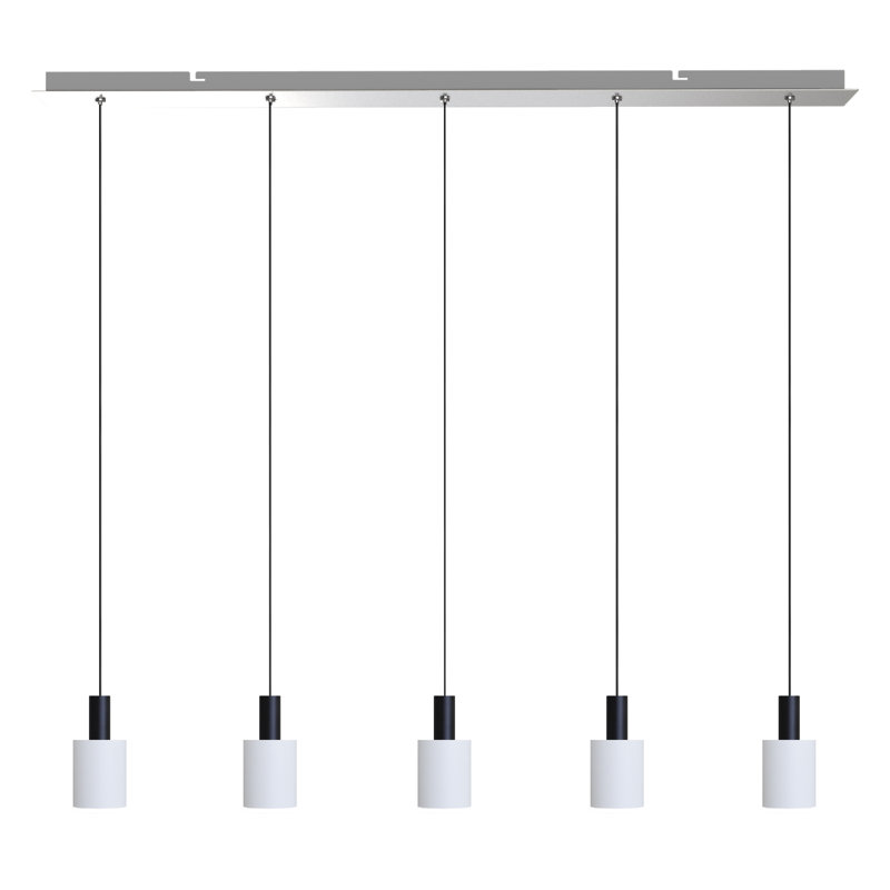 Essoura 5 - Light Kitchen Island Pendant, Black/White