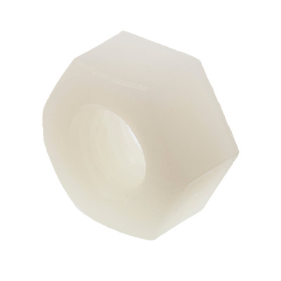 Écrous hexagonaux finis, 1/4 po-20, nylon (paquet de 25)