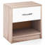  Table de chevet moderne avec table de chevet et tablette de rangement ouverte pour petits espaces -499042932