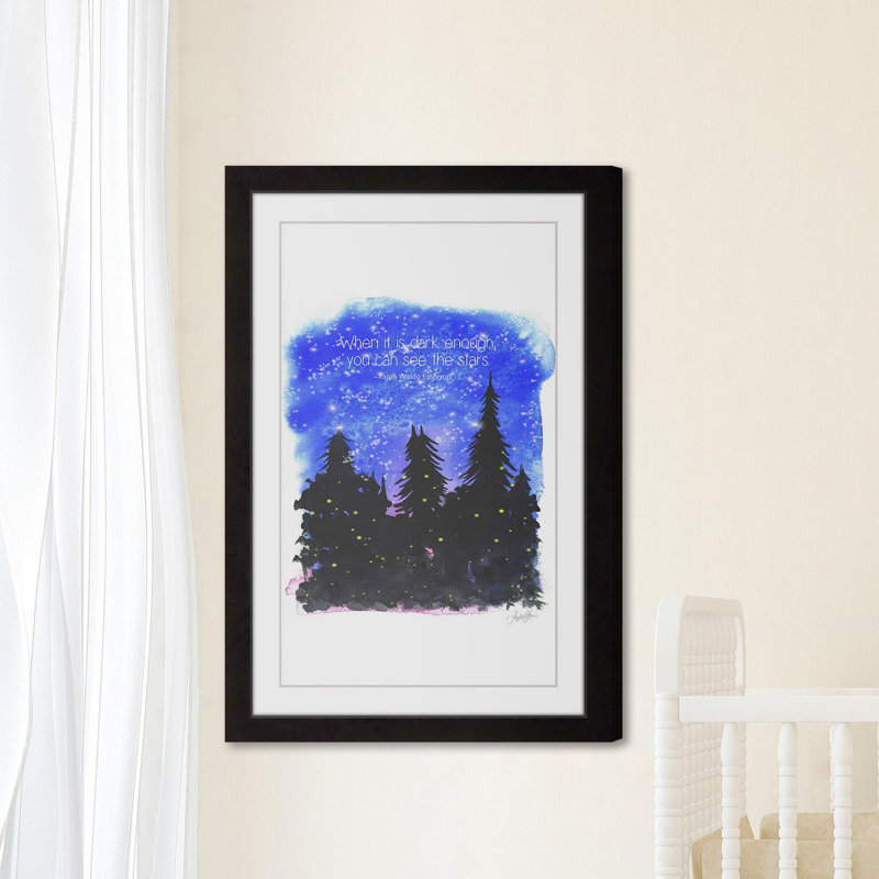 «Night In The Woods» par Phyllis Harris, reproduction d'art encadrée, H 18 po x l 12 po x P 1,5 po