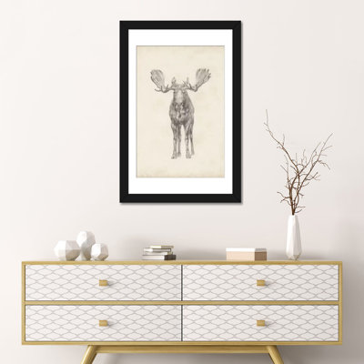 «Moose Study», reproduction sur toile
