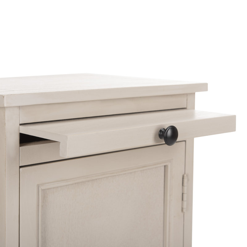  Armoire d'appoint 1 porte, Gris rétro