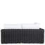 Montecito N-Dura Resin Wicker Outdoor Left Arm Facing Loveseat - Onyx-1734482465-1734482492