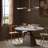 Sargon Dining Table-Honed White Marble-120797331