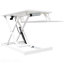 Bureau pour ordinateur portable à hauteur ajustable, station de travail assis-debout réglable avec plateau pour clavier, blanc-132070448