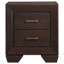 Ensemble de chambre avec grand lit 4 pièces Groveson Cacao foncé-99302540