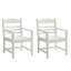 Chaise de patio avec ensemble de 2 accoudoirs, imitation grain de bois texturé-1334526870
