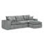 Canapé modulaire moderne 107 po avec méridienne réversible 107 po Boucle-1539662760