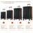 Ensemble de valises 6 pièces Hardshell, valises extensibles légères à deux roues, verrou TSA, noir-117793385