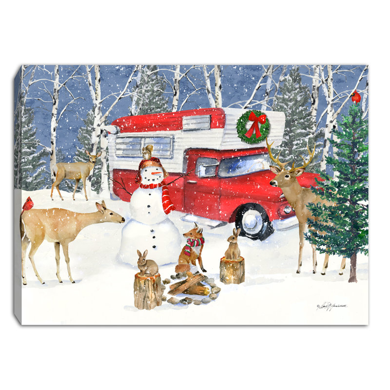 Mini fond de chevalet de Noël 8 x 6