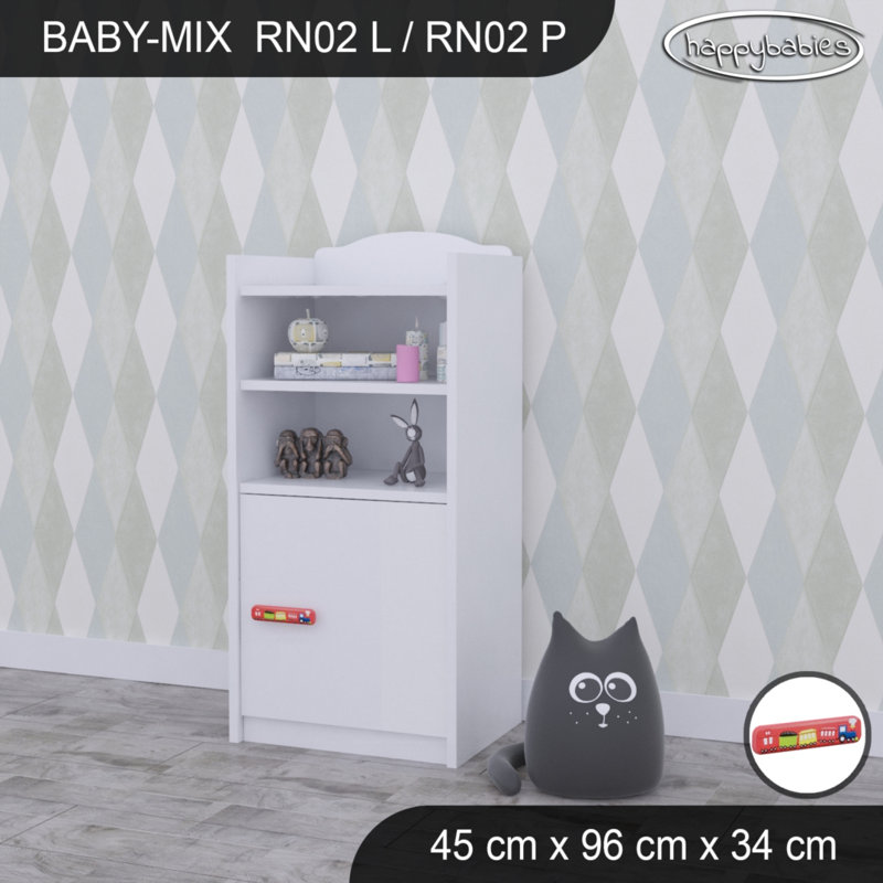 96cm H X 45cm W Kids Cube, White/Red