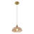 1-Lamp Amber Glass Dimmable Pendant Light
