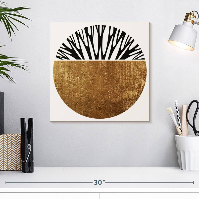 Avery Abstractika - Gold, 16" H x 16" W