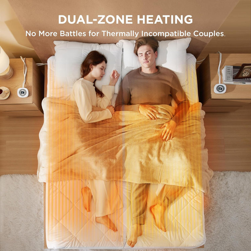 Surmatelas chauffant brossé, Très grand