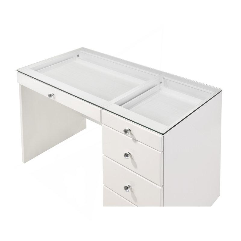 Meuble-lavabo 1 pièce 1 pièce Glam, Blanc