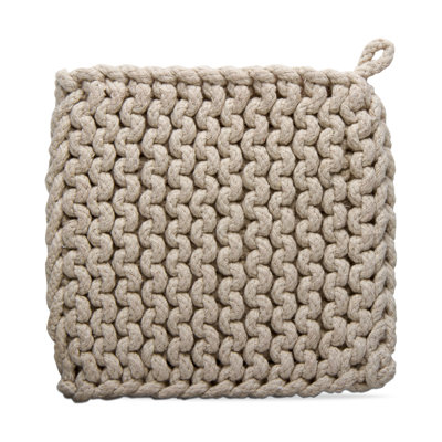 Crochet trivet châtaignier