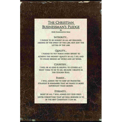 " Christian Businessman Poem "