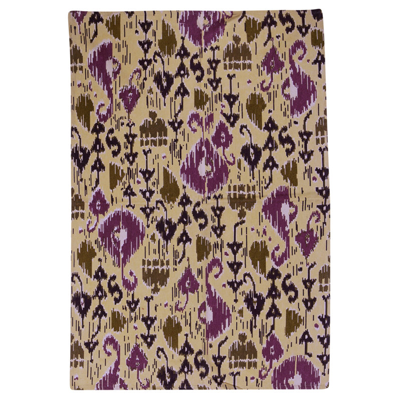 Flatweave Wool Ikat Indoor Rug