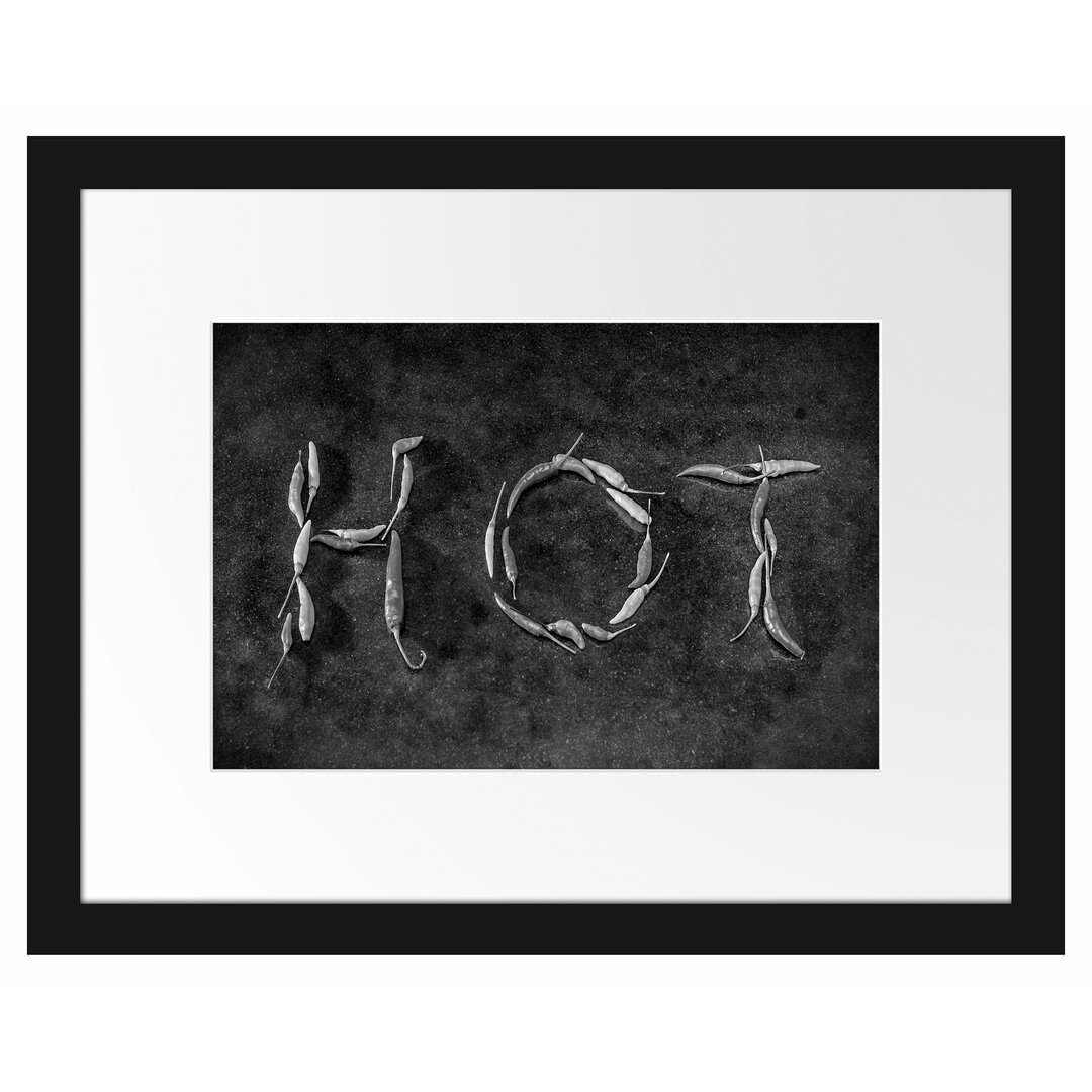 Gerahmtes Poster Hot Chili Sharp Red