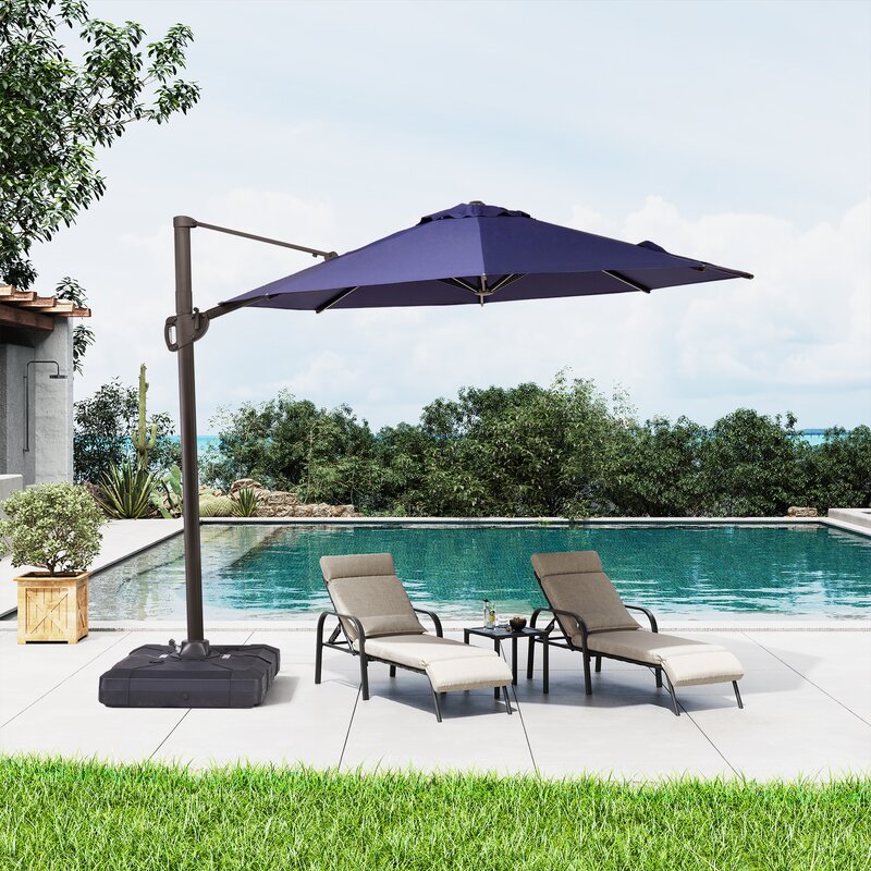 Freeport Park® Gerrity 120'' Cantilever Umbrella & Reviews | Wayfair