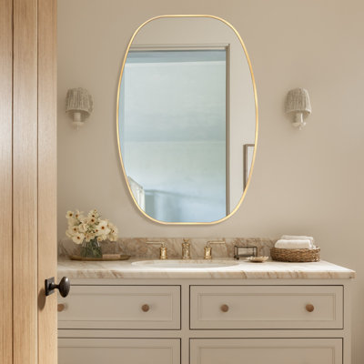 Miroir de salle de bain ovale