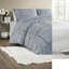 Ensembles de literie confortables en fourrure à poils longs, polyester gris, confort moderne pour la maison