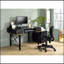 Bureau d'ordinateur à finition noire