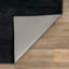 Tapis uni uni noir chiné lavable à la machine-1013412918