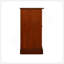 Armoire à chaussures avec 5 tablettes et portes à persiennes, chêne-490203007