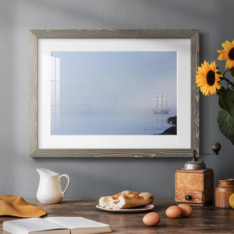 " In The Mist ", Gray Framed, 22" H x 32" W x 1.5" D