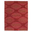 Kiwi Wool Geometric Area Rug in Pink/Red/Taupe-45410725