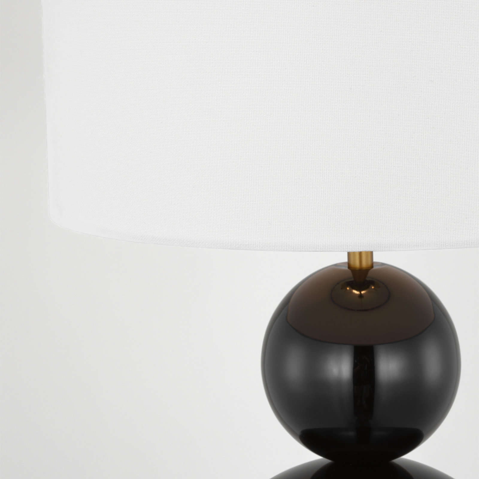 Anthony Metal Table Lamp, Gloss Black