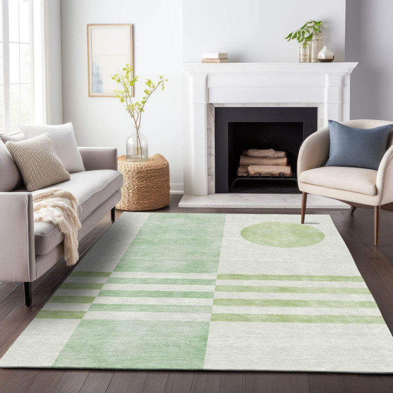 Tapis intérieur / extérieur lavable à la machine Amanda ACN2131, Rectangle 2 pi 6 po x 3 pi 10 po