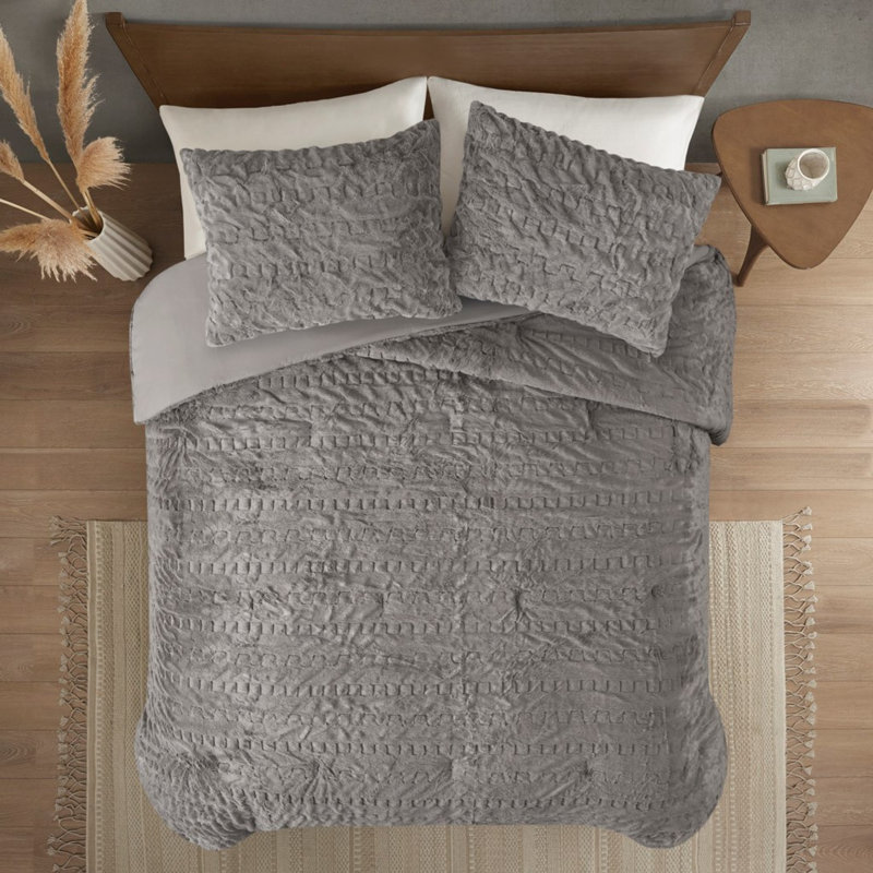 Ensemble d'édredon en fausse fourrure Blair