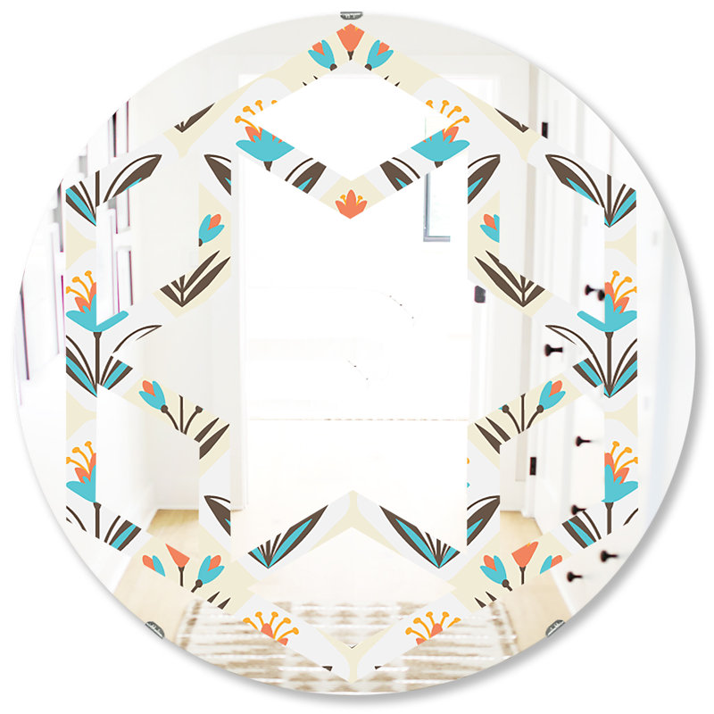 Miroir mural Hexagon Star, H 31,5 po x l po