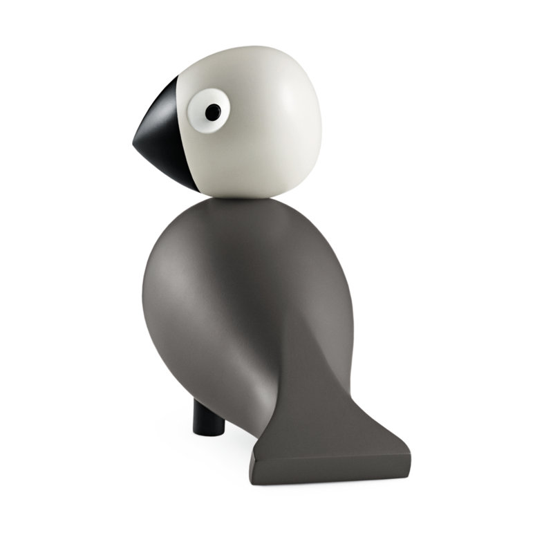 Songbird Ernst Figurine, 6.1" H x 6.3" W x 3.1" D, Gray/Light Gray, 1