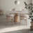 Rectangular Rock Slab Solid Wood Dining Table-594506510