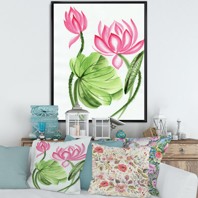 " Lotus And The Dragonfly II " Painting Print