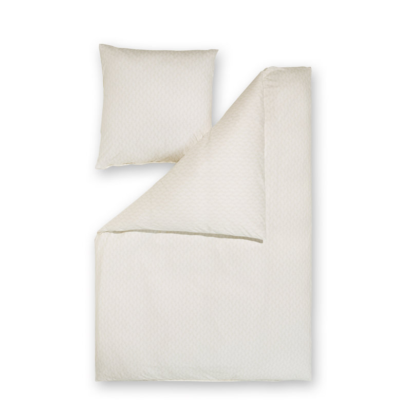 Cotton Dots Duvet Cover Set with Pillowcases, 155 x 220cm Duvet Cover + 1 Pillowcase (80 x 80cm), Weiß