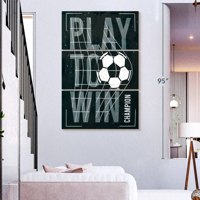 Panneau mural Play To Win Soccer
