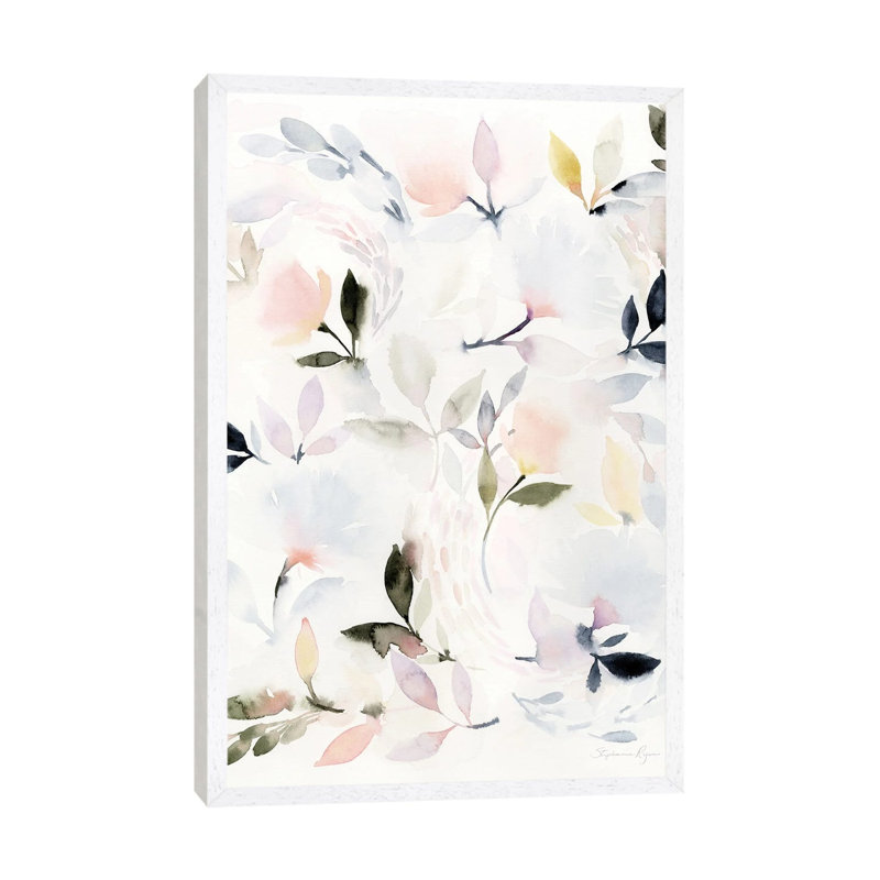Poetic 1 Piece Wall Art on Canvas, 66.04 cm H x 45.72 cm W, White Framed